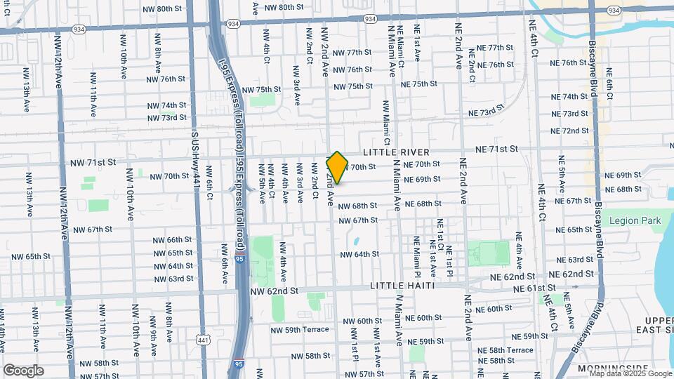 6871 NW 2nd Ave Map and Location Details