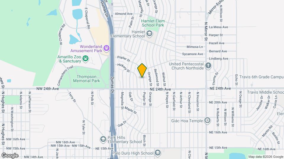 2413 Poplar St Map and Location Details
