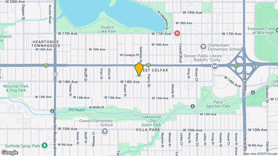 1415 Quitman St Map and Location Details