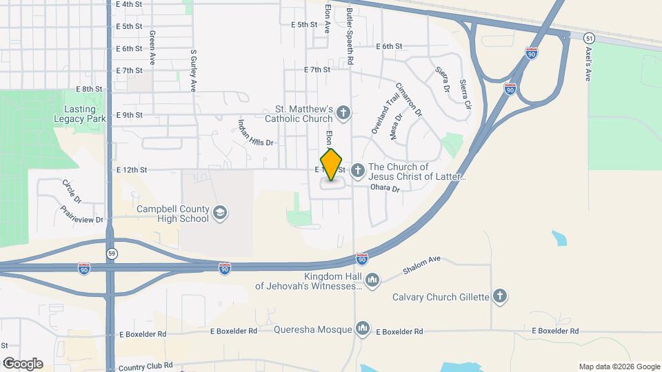 1405 Eagles Nest Cir Map and Location Details