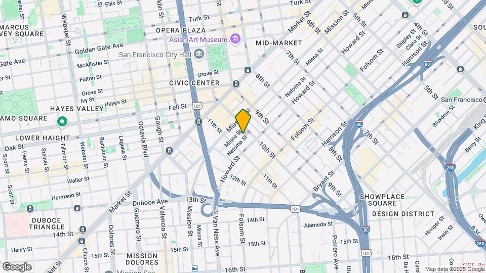 940 Natoma St Map and Location Details