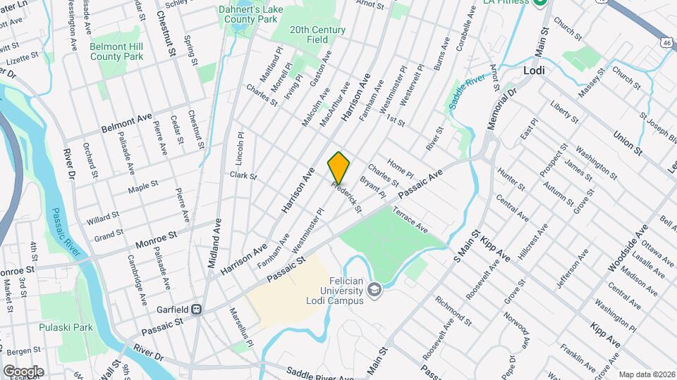 43 Frederick St, Unit #2 Map and Location Details