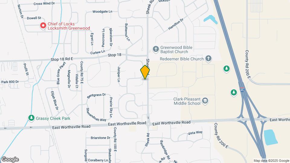 1727 Buckeye Ct Map and Location Details