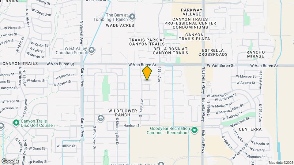15872 W Adams St Mapa y Detalles de la Ubicación