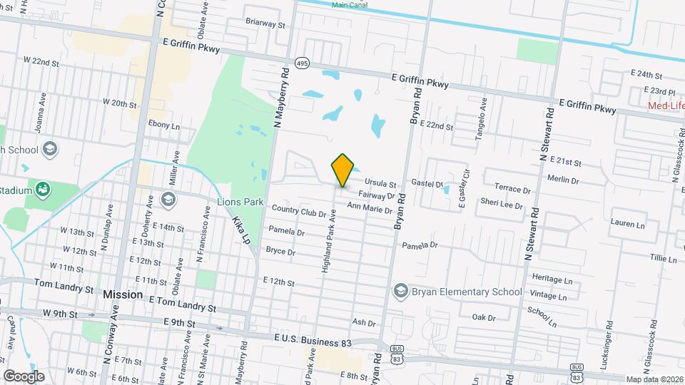 1006 Fairway Dr Map and Location Details