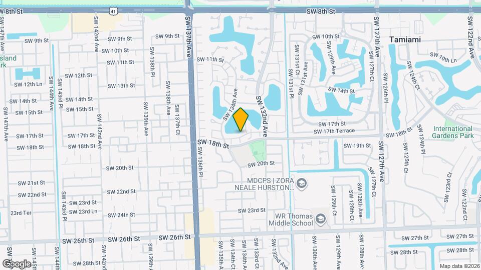 13281 SW 17th Ln Map and Location Details