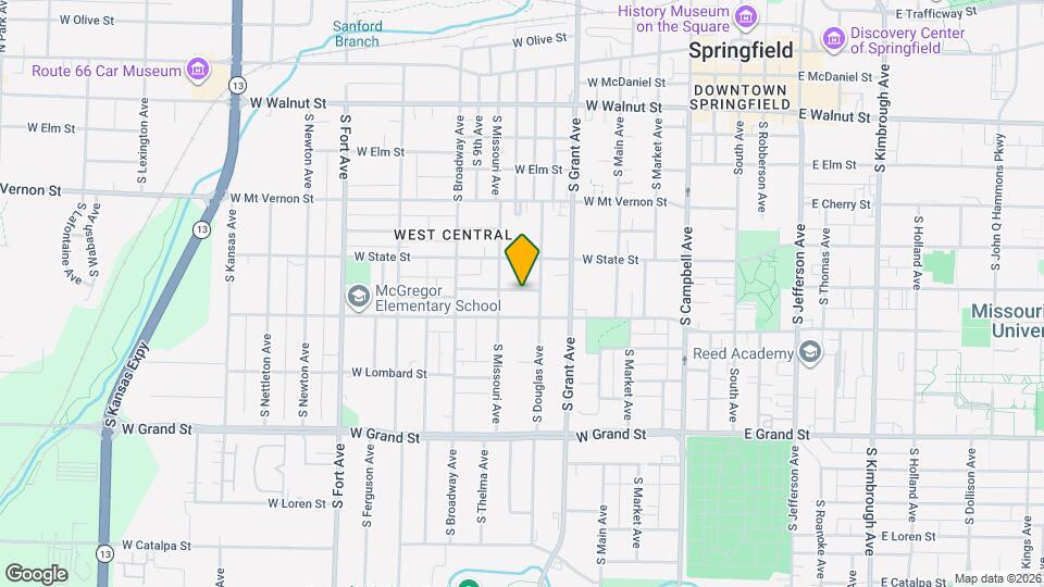 818 W Monroe Terrace Map and Location Details