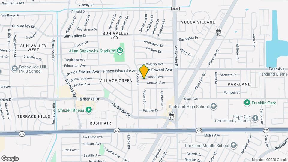 5613 Creston Ave Map and Location Details