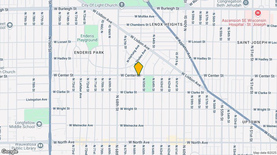 6525 W Center St, Unit 2 Map and Location Details