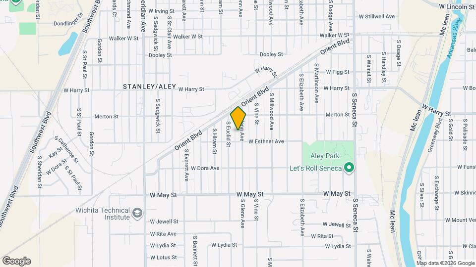 1739 S Glenn Ave Map and Location Details