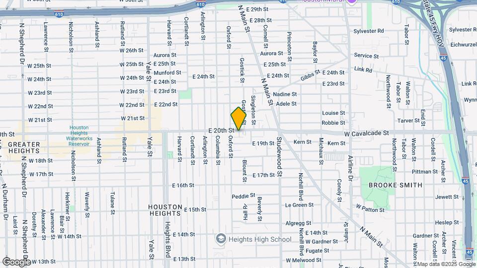 612 E 20th St Mapa y Detalles de la Ubicación