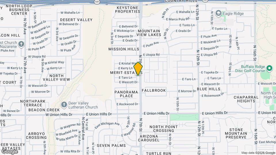 19013 N 6th St Map and Location Details