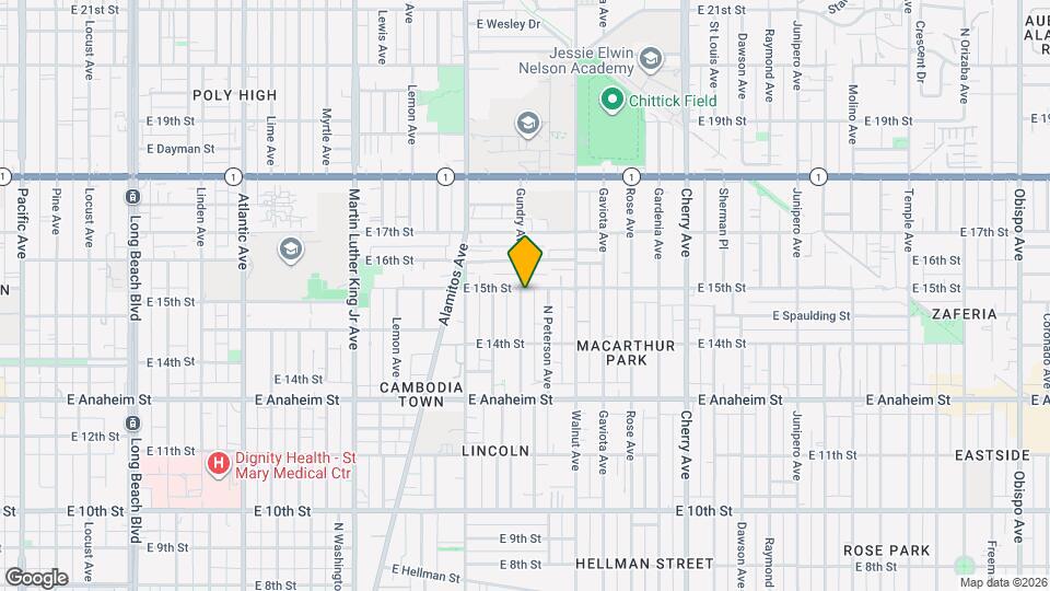 1490 Gundry Ave Map and Location Details