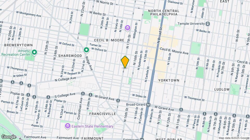 1431 N 17th St Map and Location Details