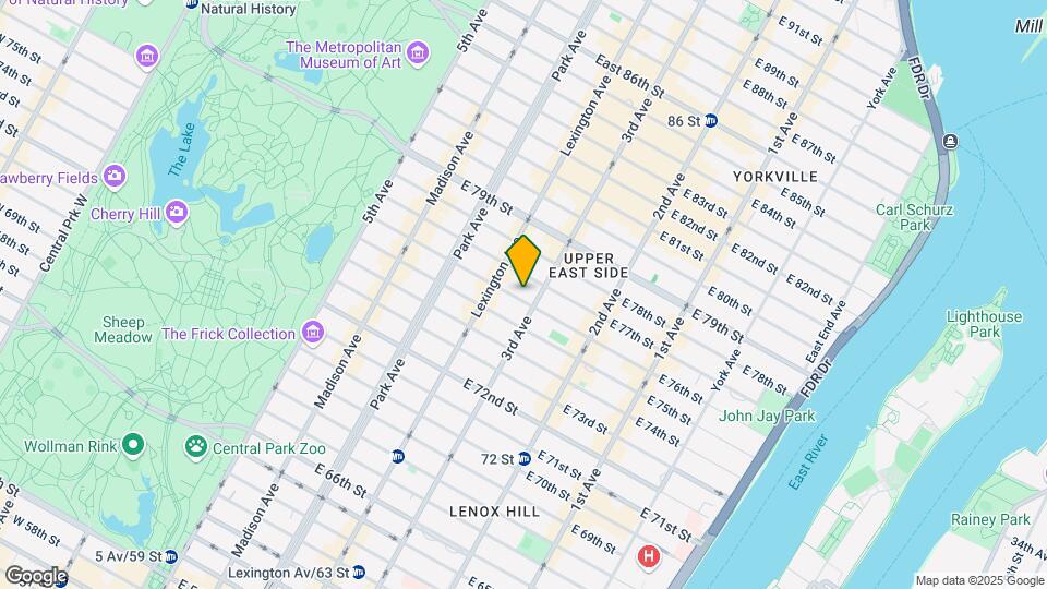 191 E 76th St Mapa y Detalles de la Ubicación
