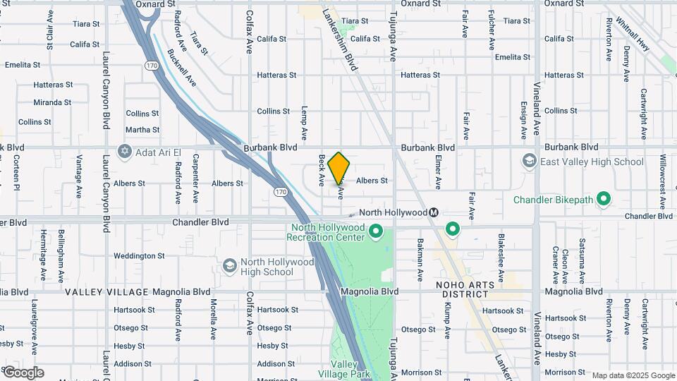 5451 Camellia Ave Map and Location Details