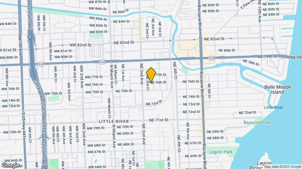250 NE 76th St Map and Location Details