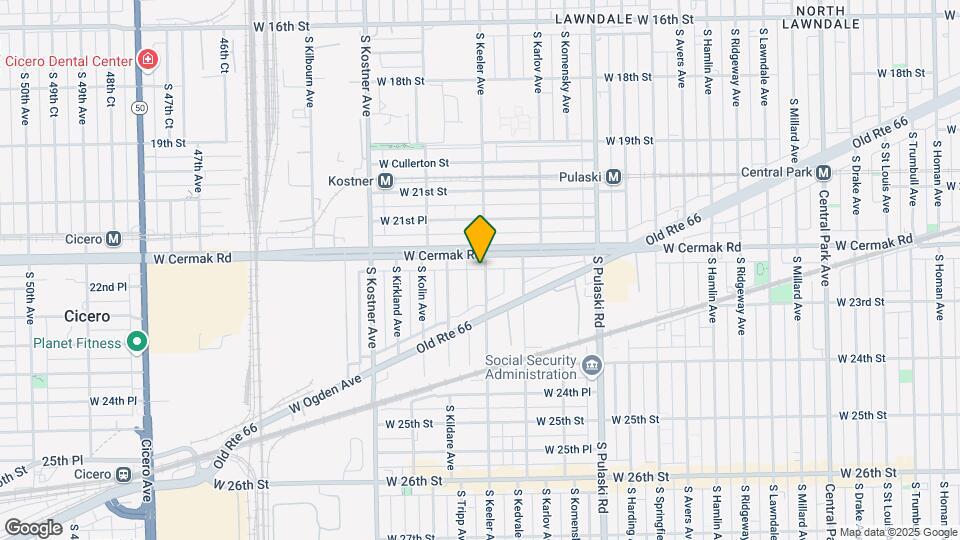 2214-2216 S Keeler Ave Map and Location Details