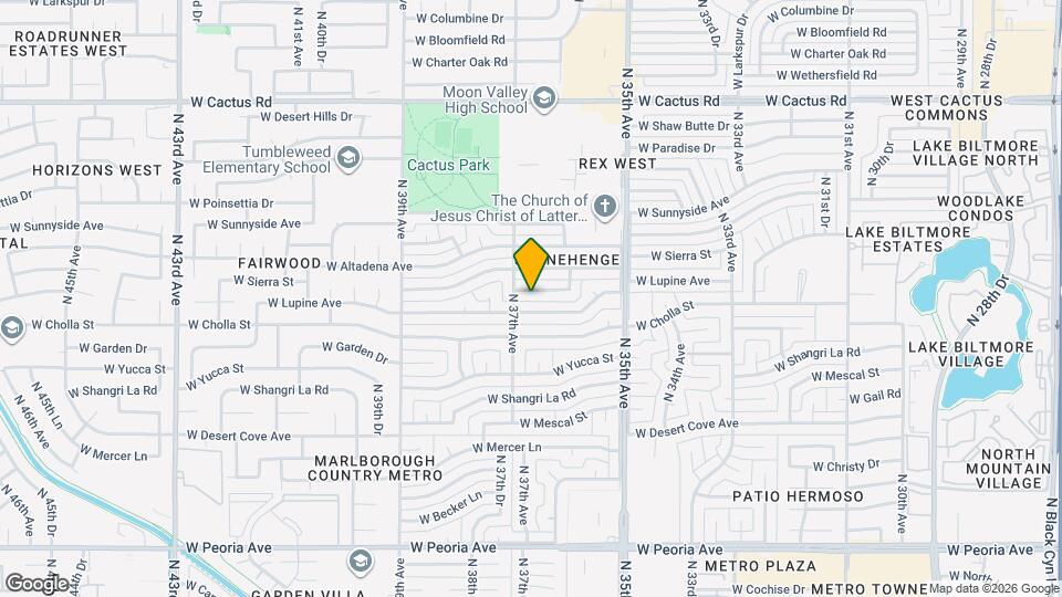 3635 W Cortez St Map and Location Details