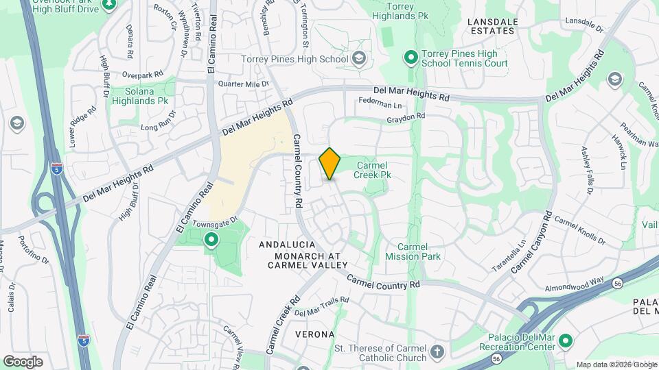 12914 Carmel Creek Rd Map and Location Details