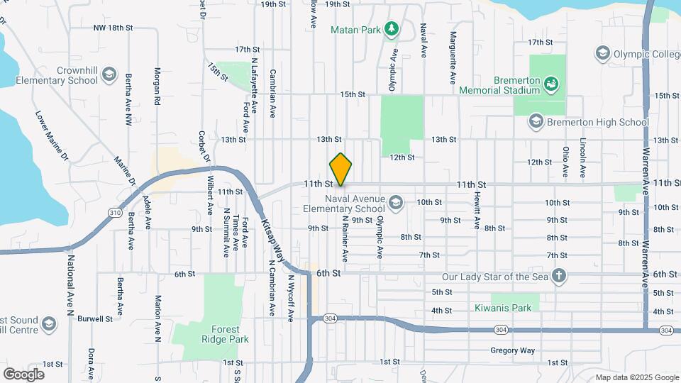 1011 N Rainier Ave Map and Location Details