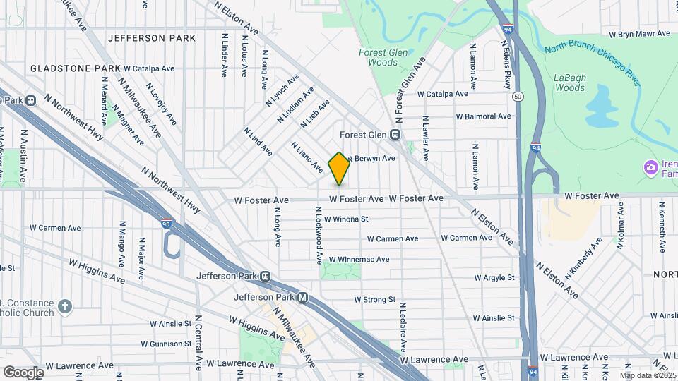5207 N Latrobe Ave, Unit 1 Map and Location Details