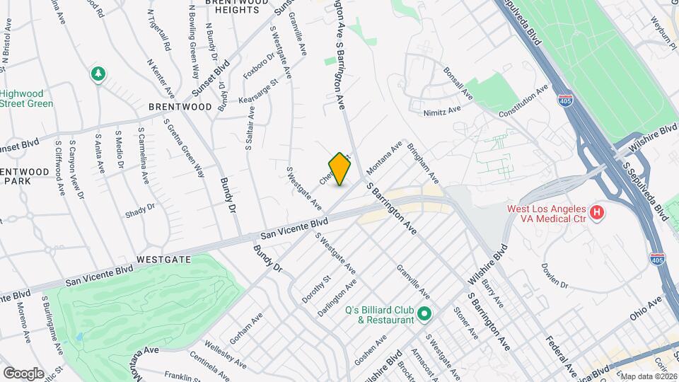 11745 Montana Ave Map and Location Details