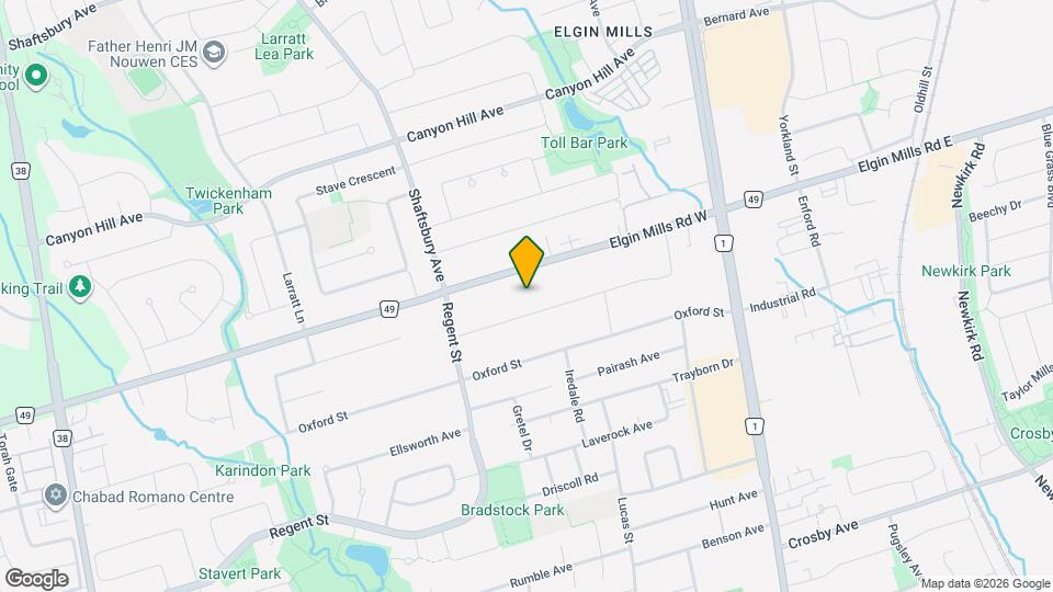 227 Elgin Mills Rd W Map and Location Details