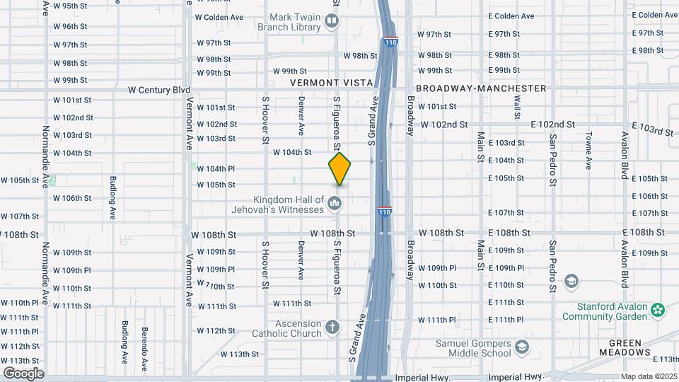 10522 S Figueroa St Map and Location Details