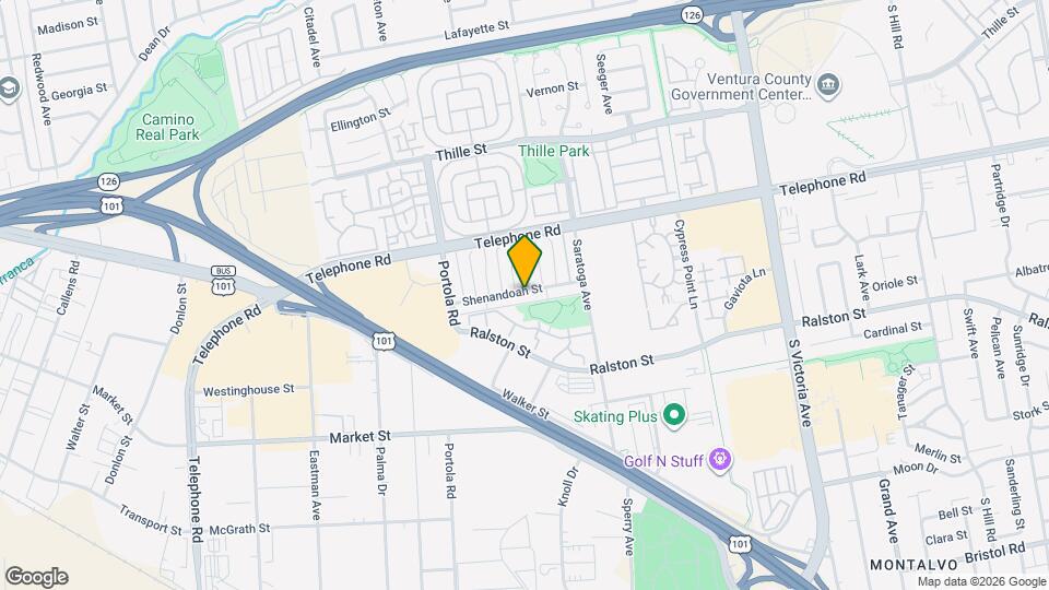 5112 Shenandoah St Map and Location Details