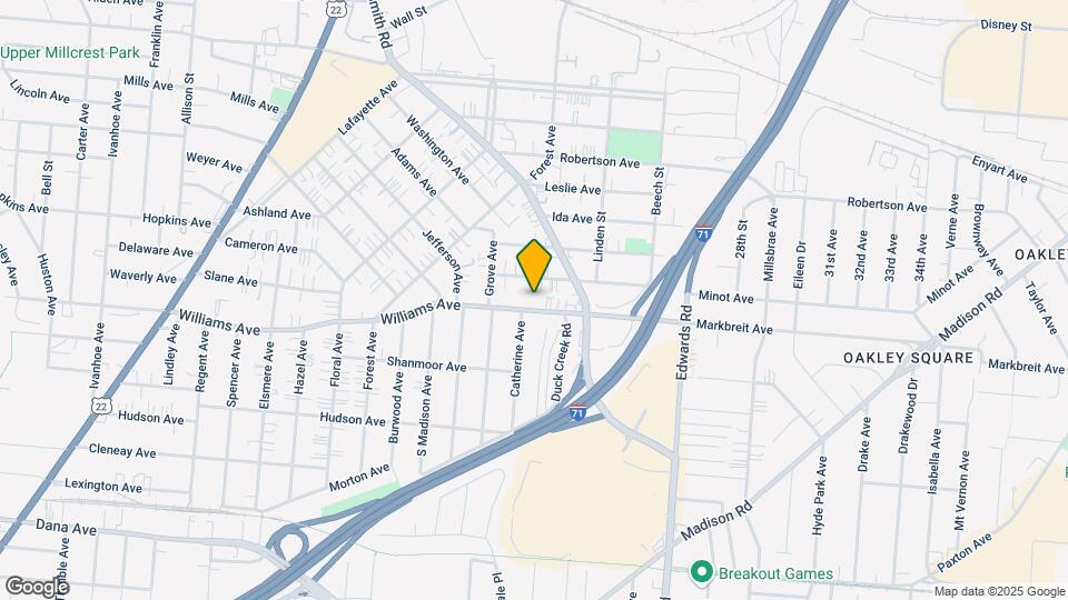 2536 Williams Ave Mapa y Detalles de la Ubicación