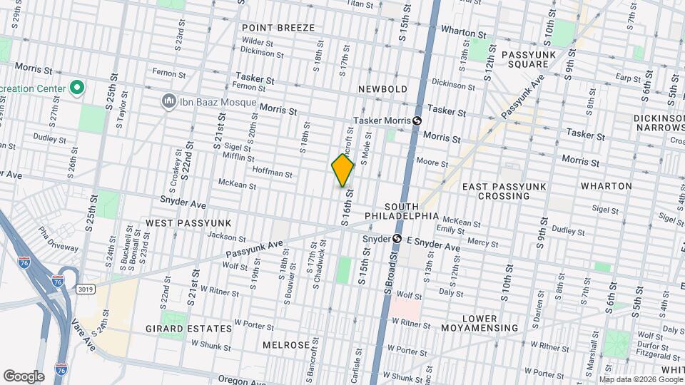 1935 S Bancroft St Mapa y Detalles de la Ubicación