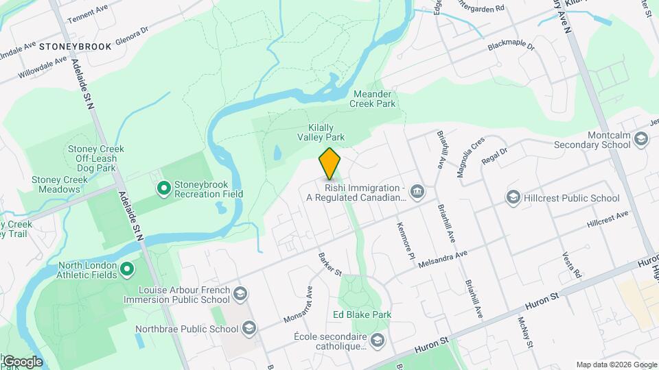 GREAT VALUE FOR 2 BEDROOM TOWNHOME IN NORTH LONDON Map and Location Details