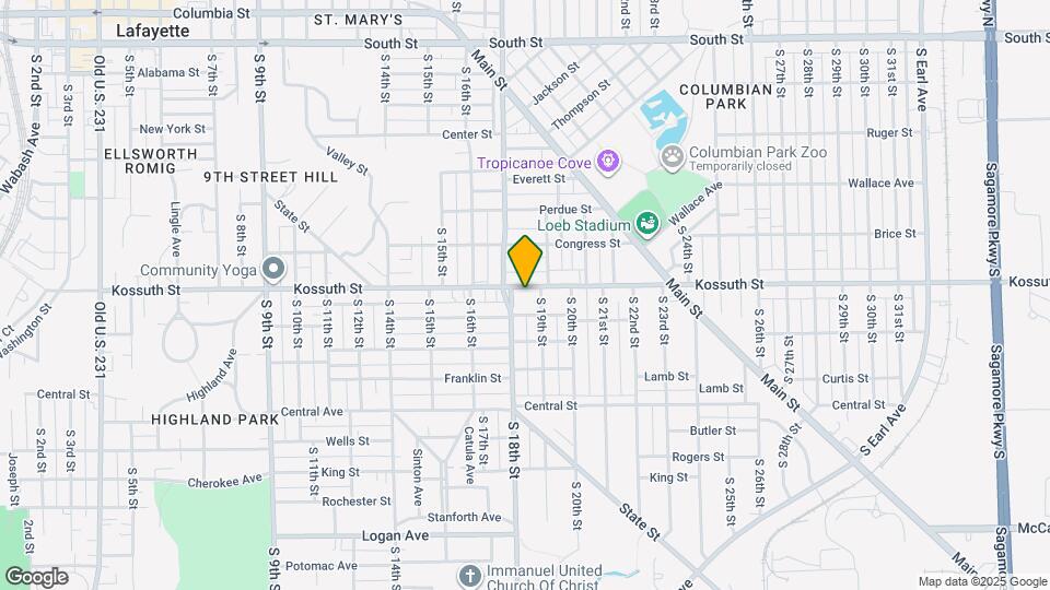 1817 Kossuth St Map and Location Details