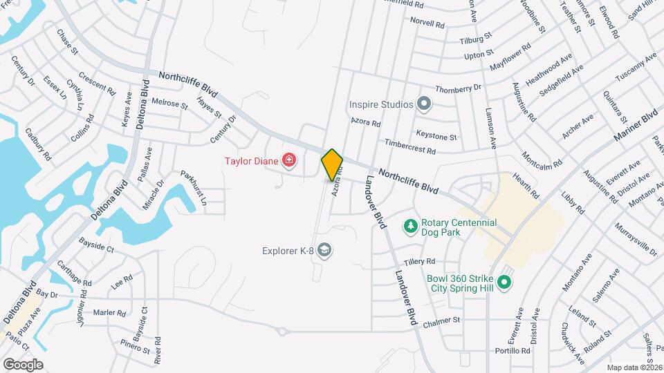 4331 Azora Rd Map and Location Details