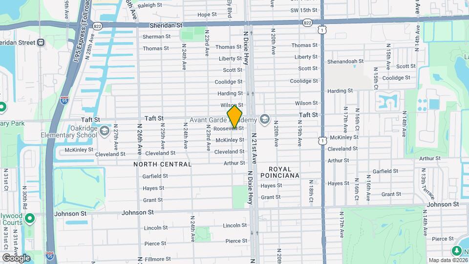 2128 Roosevelt St Map and Location Details