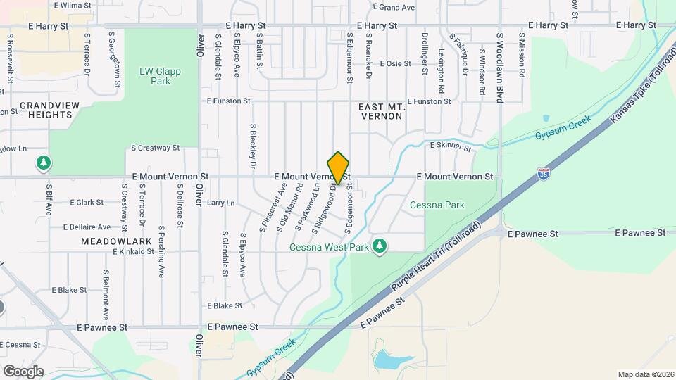 2018 S Ridgewood Dr Map and Location Details