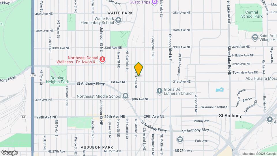 3111 Arthur St NE Map and Location Details