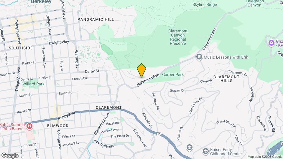 7365 Claremont Ave Map and Location Details