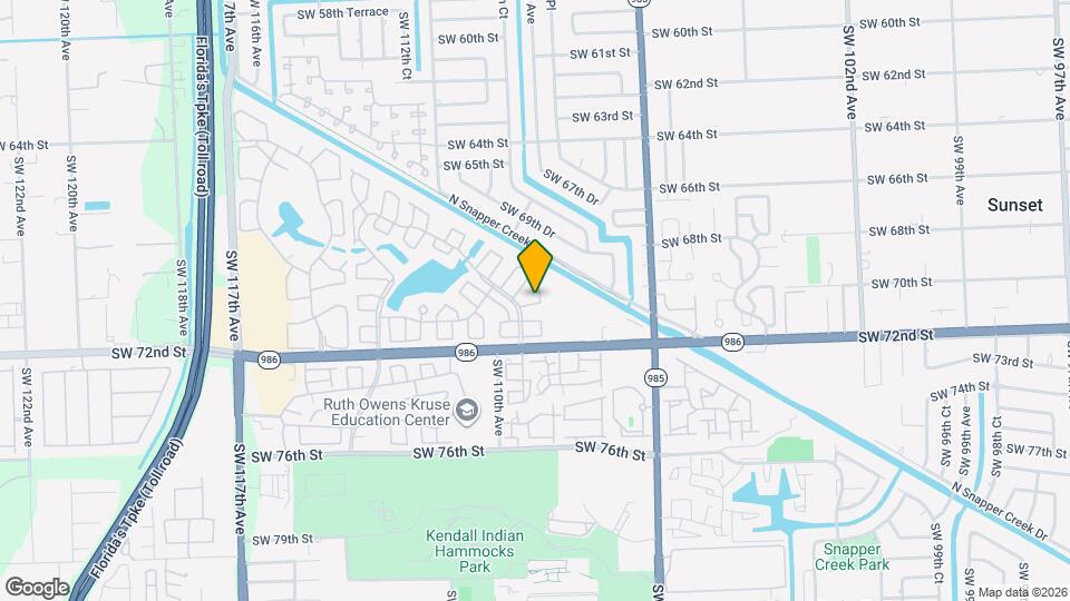 10921 SW 70th Terrace Map and Location Details
