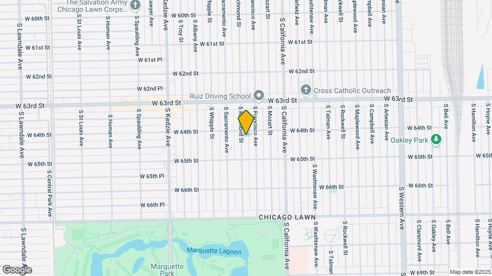 6411 S Richmond St-Unit -G Map and Location Details