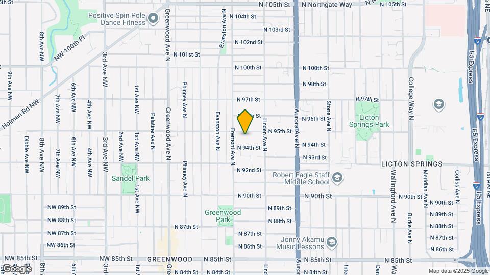 719 N 95th St Map and Location Details