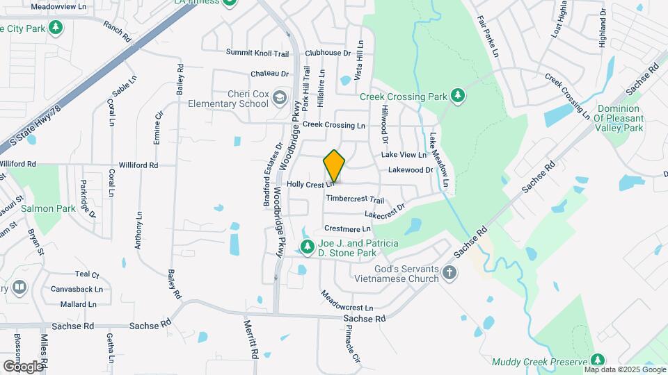6006 Holly Crest Ln Map and Location Details