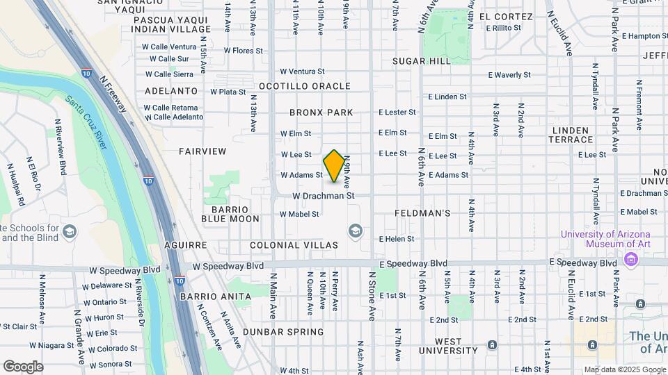120 W Drachman St Mapa y Detalles de la Ubicación