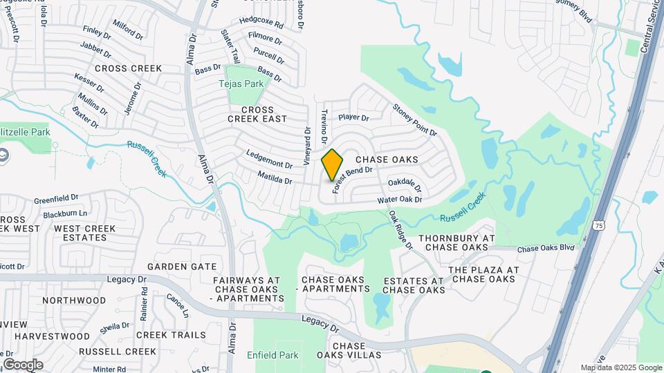 741 Forest Bend Dr Mapa y Detalles de la Ubicación