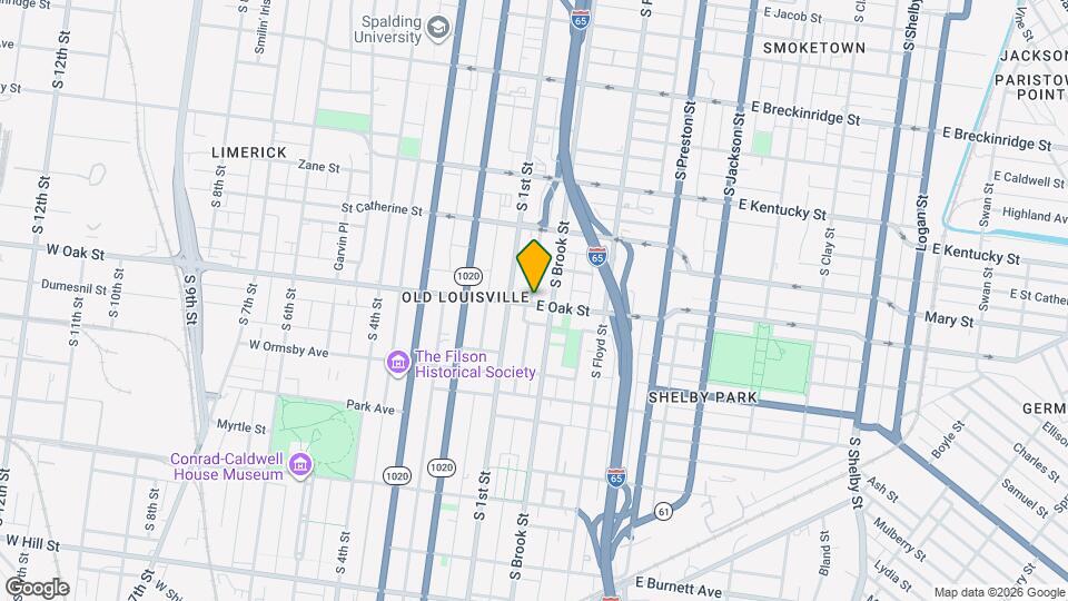 119 E Oak St Map and Location Details