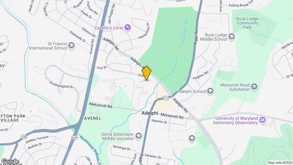 9274 Adelphi Rd Map and Location Details