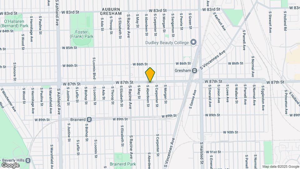 1055 W 87th St Map and Location Details