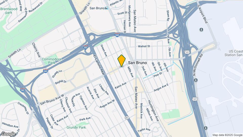 341 San Bruno Ave W Map and Location Details