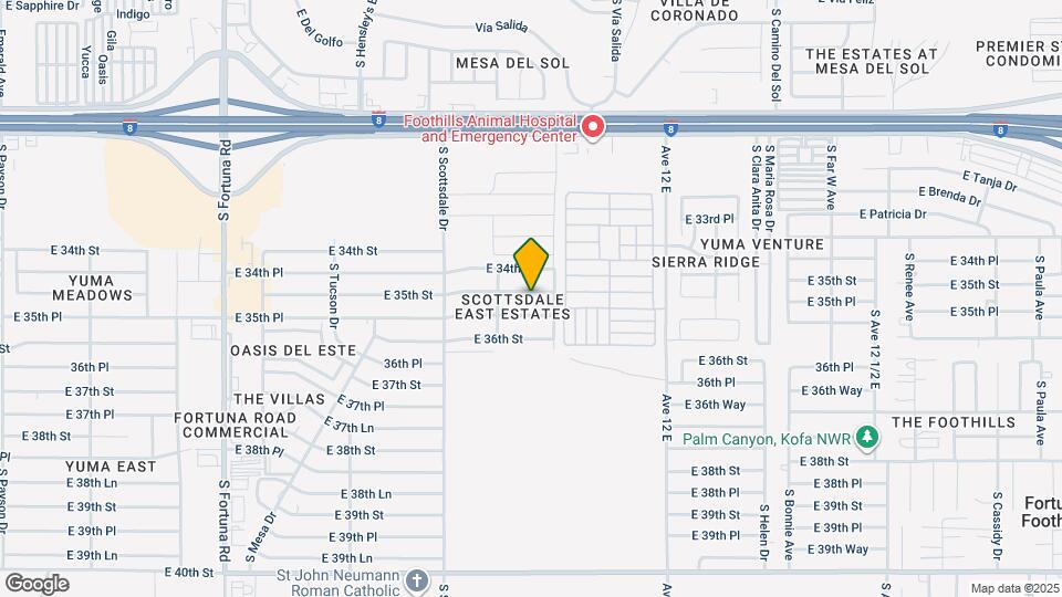 11655 E 35th St Map and Location Details